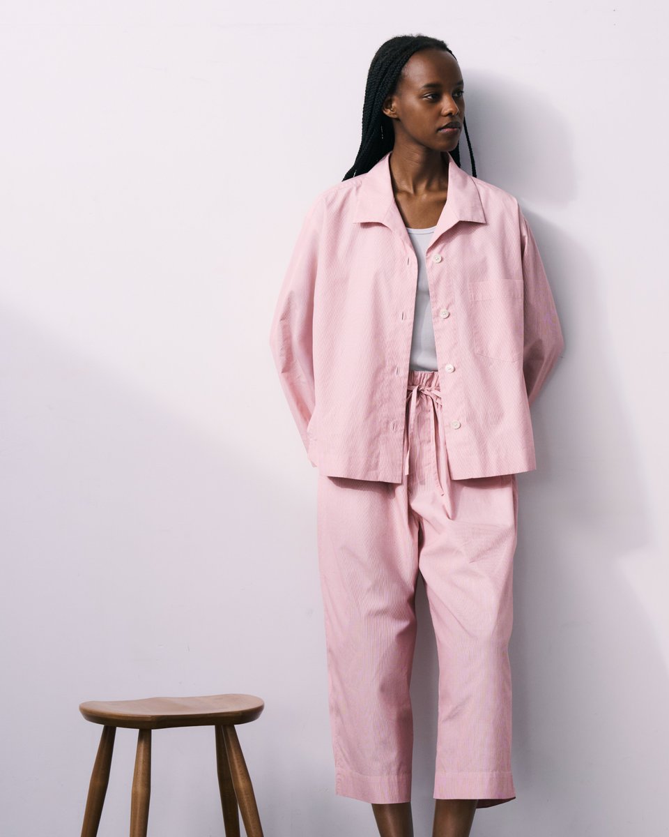 2024AW♡ マーガレットハウエル　フライプラケットシャツ　ペールピンク　Ⅱ Spring Homewear #MargaretHowell #MargaretHowellSS26 #マーガレット