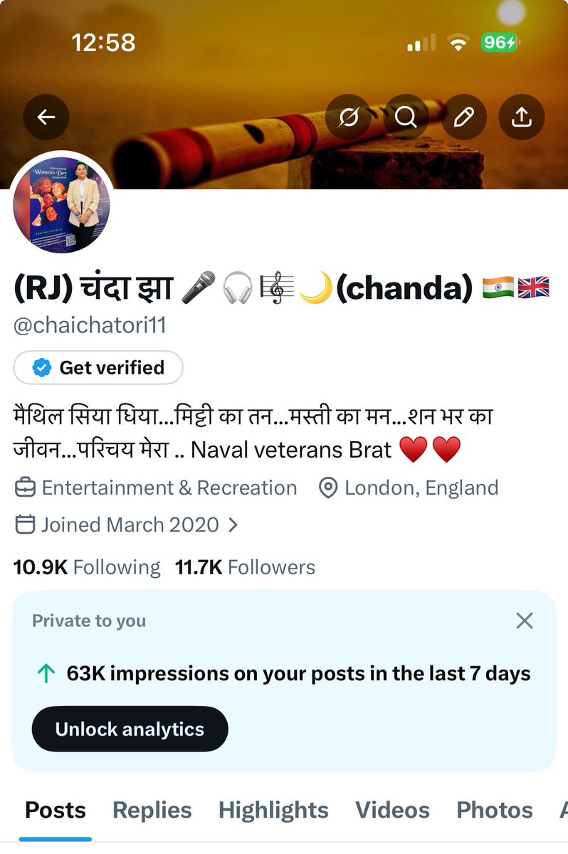 RJ chanda JHA tweet media