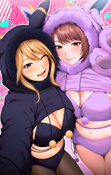 🖤ギャルブイズ💜
#みずきのアトリエ 
#まりね絵 