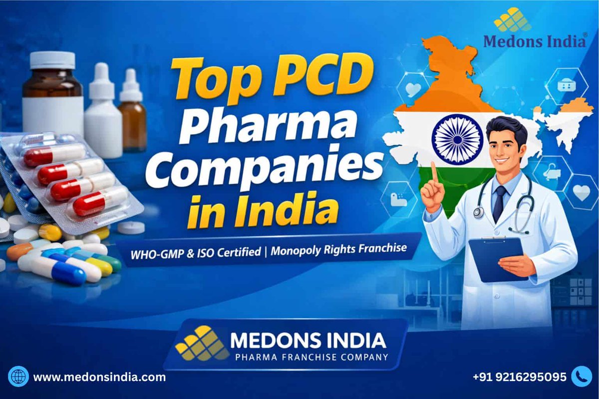 MedonsIndia's tweet photo. Looking for the Top PCD Pharma Companies in India?
Medons India is a WHO, GMP &amp; ISO certified company offering monopoly pharma franchise with high-quality products.
Start your pharma business today!
👉 https://t.co/AKYr5HnUvb

#PCDPharma #MedonsIndia #PharmaFranchise https://t.co/D4ADPjG8Fy