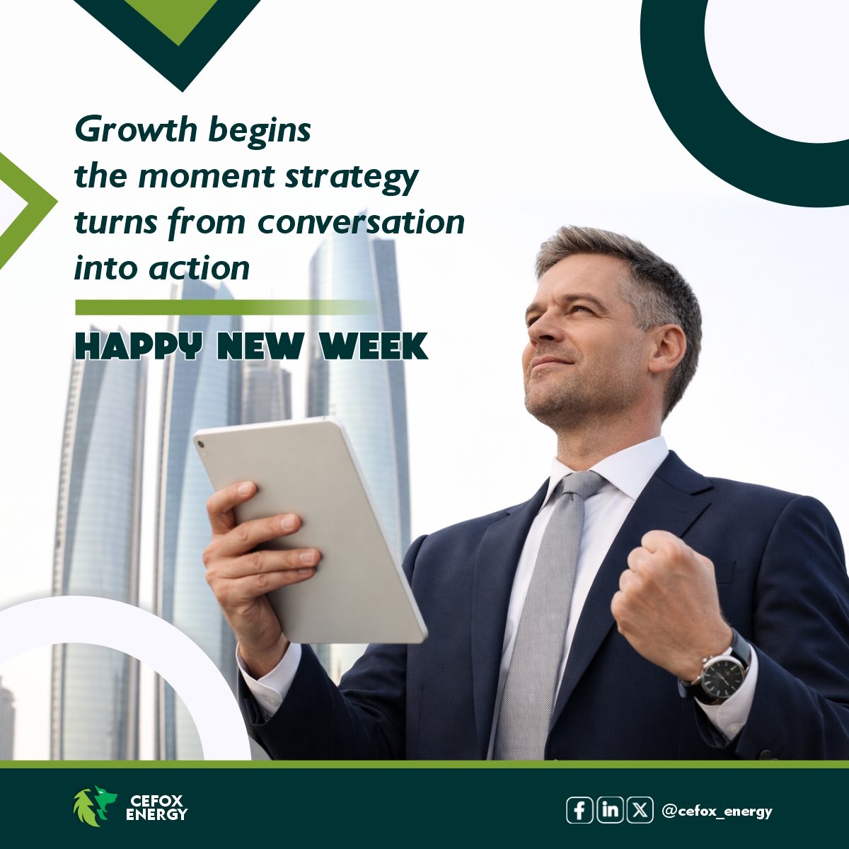 Cefox_Energy's tweet photo. It’s a new week, time to refocus.

The right decisions today can shape your financial future over time. https://t.co/5vhEXyjk9y