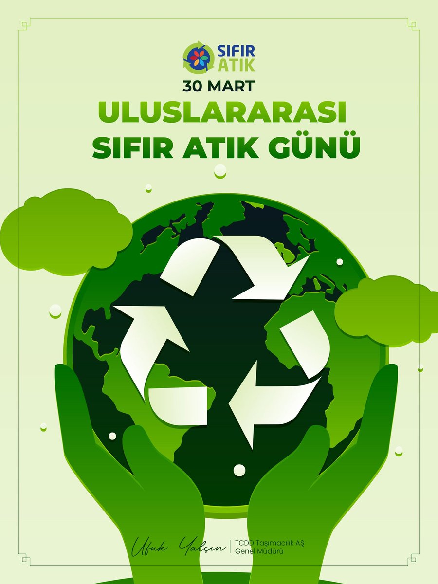 Cumhurbaşkanımız Sayın <a href="/RTErdogan/">Recep Tayyip Erdoğan</a>'ın saygıdeğer eşi <a href="/EmineErdogan/">Emine Erdoğan</a>’ın ilk kez kutlanmasına öncülük ettiği 30 Mart Dünya Sıfır Atık Günü’nde kendisinin değerli sözlerine kulak verelim:

"Ülkemizin girişimleriyle BM'de ilan edilen 30 Mart #DünyaSıfırAtıkGünü ilk kez tüm dünya