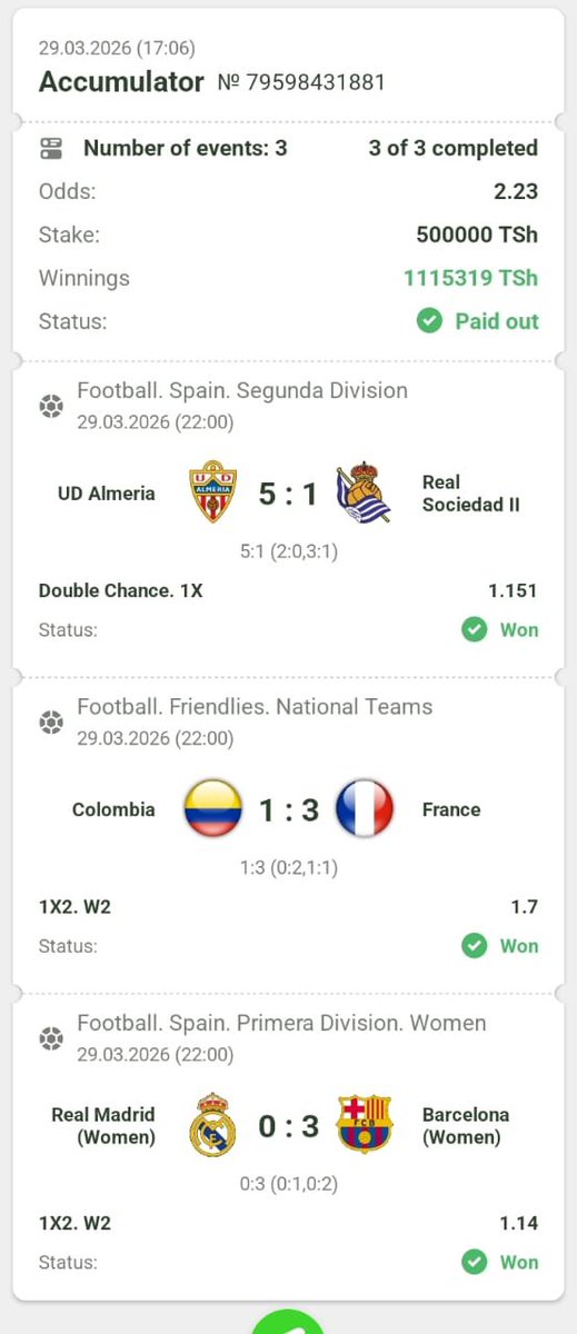 the_engineer777's tweet image. #Ads
Jisajili(Register)👇👇👇
rb.gy/152i5i

BOOOMMM!💯, BOOOMMM💯....TUMELIPWA NA FANSPORT ODDS (2.23 &amp;amp; 2.24)WON. Hongera kwa wote mliozicheza na kustake HIGH👏🫡

ODDS 2.24👉 : 🔥✅✅✅✅✅💰
ODDS 2.23👉 : 🔥✅✅✅✅✅💰

🧿Hauna account ya FANSPORT?