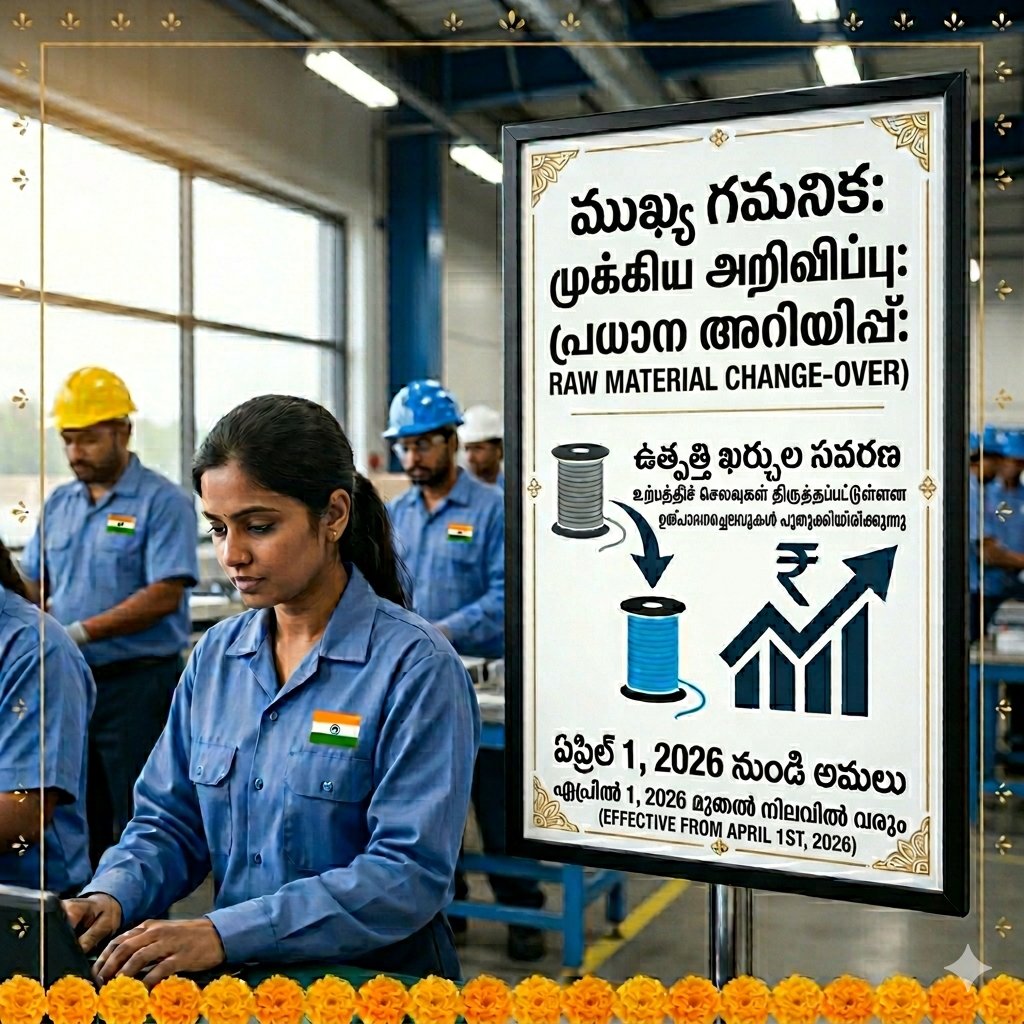 NaDhukan's tweet photo. Shift in raw material sourcing/specifications.  Effective Date: April 1st, 2026.  Impact: Revised costs across our product range.  🇮🇳  #BusinessUpdate #PriceRevision #QualityFirst #ManufacturingIndia #ImportantNotice #RawMaterialUpdate #April1st https://t.co/cCY5nFkmzy