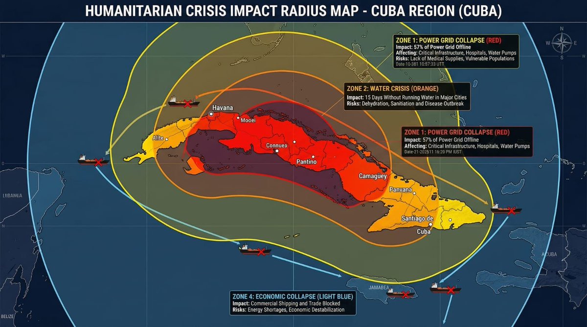 🚨 Let me explain what Trump is actually doing to Cuba because nobody's framing it correctly..

he's not "sanctioning" Cuba.. he's running a regime change operation through starvation.. and here's the proof..

> step 1: reverse Obama's normalization.. put Cuba back on the State