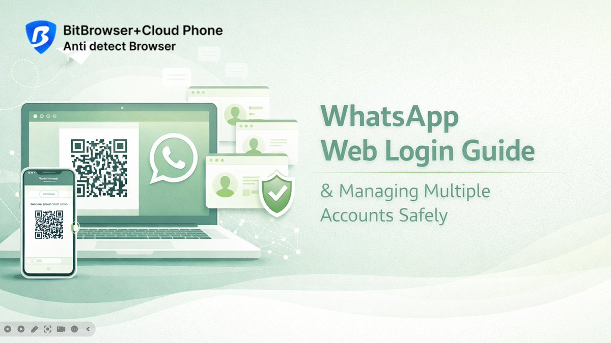 BitBrowser2's tweet photo. Still switching browsers for multiple WhatsApp accounts?
Learn QR login tricks, multi-device tips, and how to run dozens of accounts safely on one PC
👉 https://t.co/4fPht1AS1U
#WhatsAppWeb #MultiAccount #AntidetectBrowser https://t.co/4T1zCHZwZU