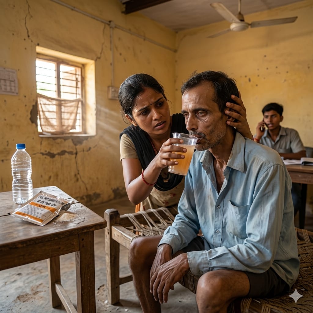 9. 
 यदि लक्षण अधिक बढ़ जाएँ,
तो तुरंत ORS दें और
डॉक्टर से संपर्क करें।
#DoctorAdvice #Emergency #sanewsmp