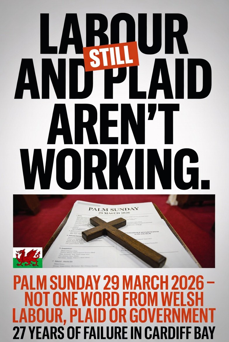 StanVoWales's tweet photo. Labour & Plaid STILL Aren't Working – 27 Years of Failure in Cardiff Bay
Time for real change in the Senedd in May 2026.
@Plaid_Cymru
@WelshLabour @IWA_Wales
#Senedd2026 #LabourOut #PlaidFail #WelshFirst https://t.co/2XuAKGa5V0