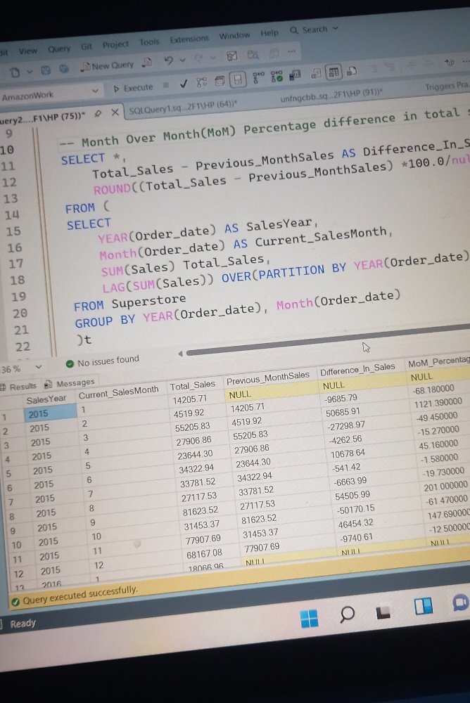 FortuneDataGuy's tweet image. Starting the week with insights, not guesses. Built a Month-over-Month sales analysis using SQL. 
Turning raw data into decisions.📊 
#SQL #Data #DataAnalysis
