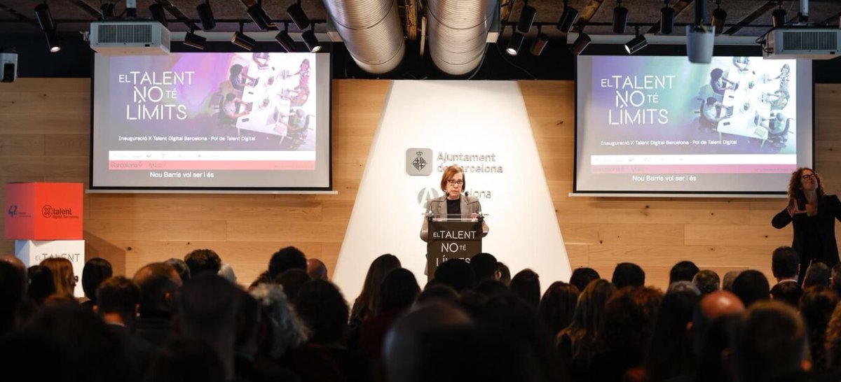 DigitalSkillsES's tweet photo. 🚀 Barcelona impulsa el talento digital inclusivo

📢 Fundación ONCE lanza “Por Talento Digital” para formar en IA, ciberseguridad y datos.

💡 Más empleo y menos brecha digital

📖 https://t.co/p0vsqwsrHm

#TalentoDigital #Inclusión #IA https://t.co/DmwTtHwoZo