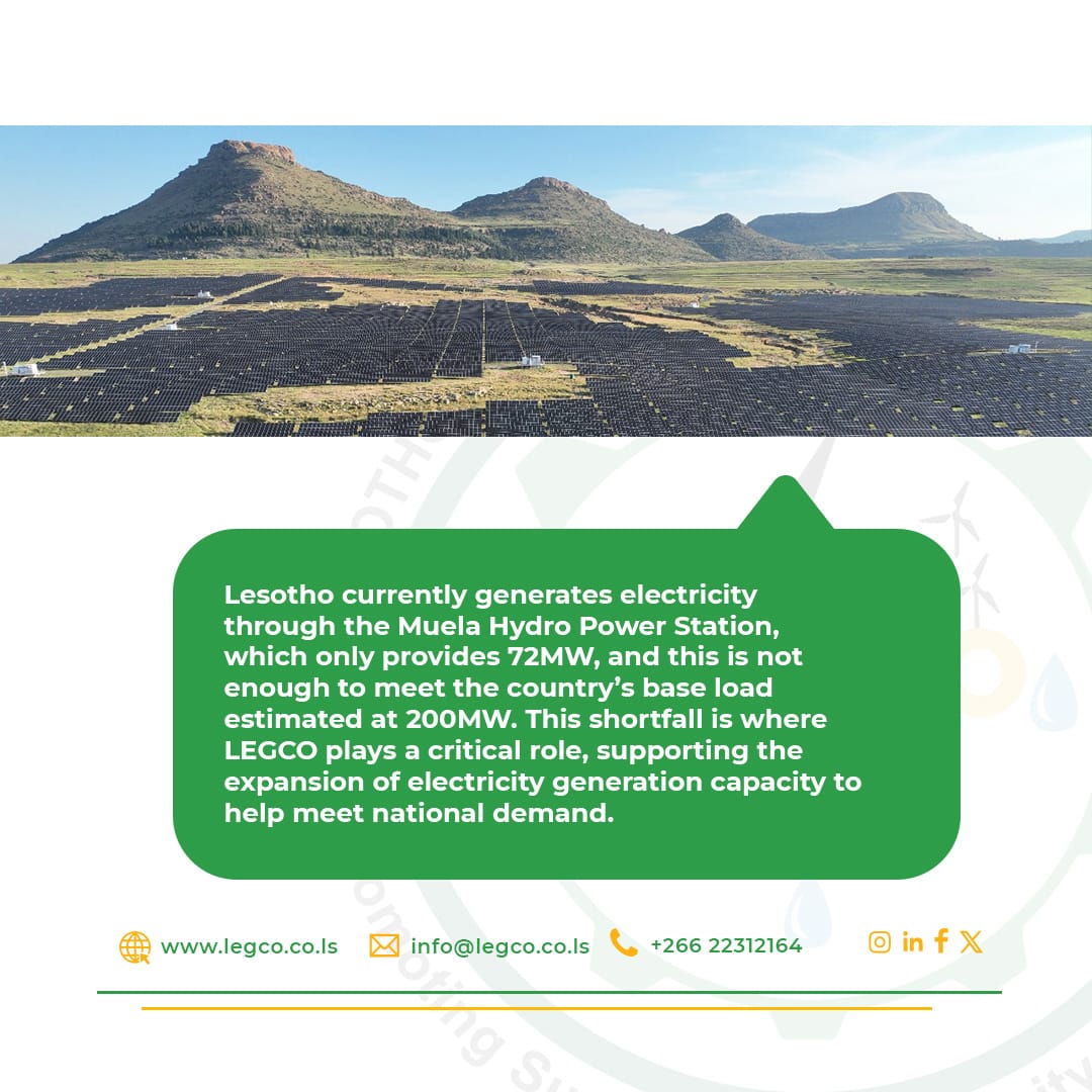 Lesotho Electricity Generation Company tweet media