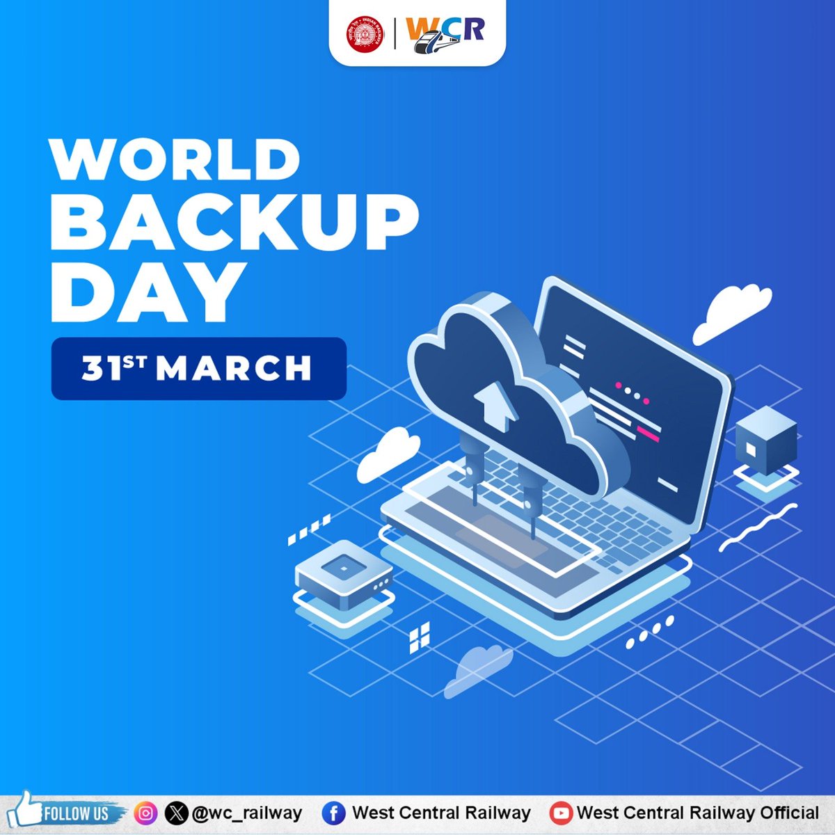 wc_railway's tweet image. Don’t wait for data loss to remind you.
This World Backup Day, take a moment to back up your important files and keep your data safe.
#WorldBackupDay #DataSafety #BackupYourData
