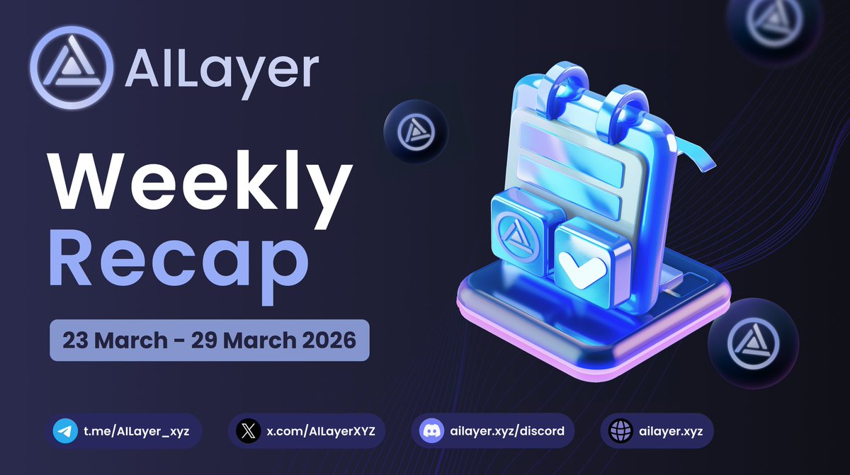 AILayerXYZ's tweet photo. 🗓️ Weekly Recap of #AILayer

Another exciting week of progress! Here's a look at what we achieved from Mar 23 – Mar 29.

🎙️ Hosted EP81 of #AILayerSpaces.
🥂 Collaborated with @DigiMaaya and @op_catlayer for an insightful AMA session.

#AI #Web3 #Bitcoin #Layer2 https://t.co/D2aZKRLIQL