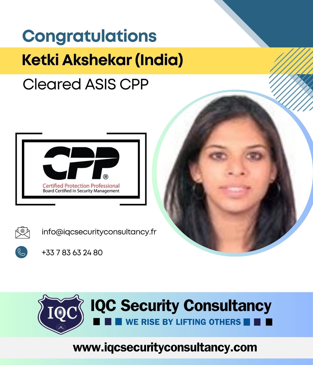 IQC Security Consultancy, France tweet media