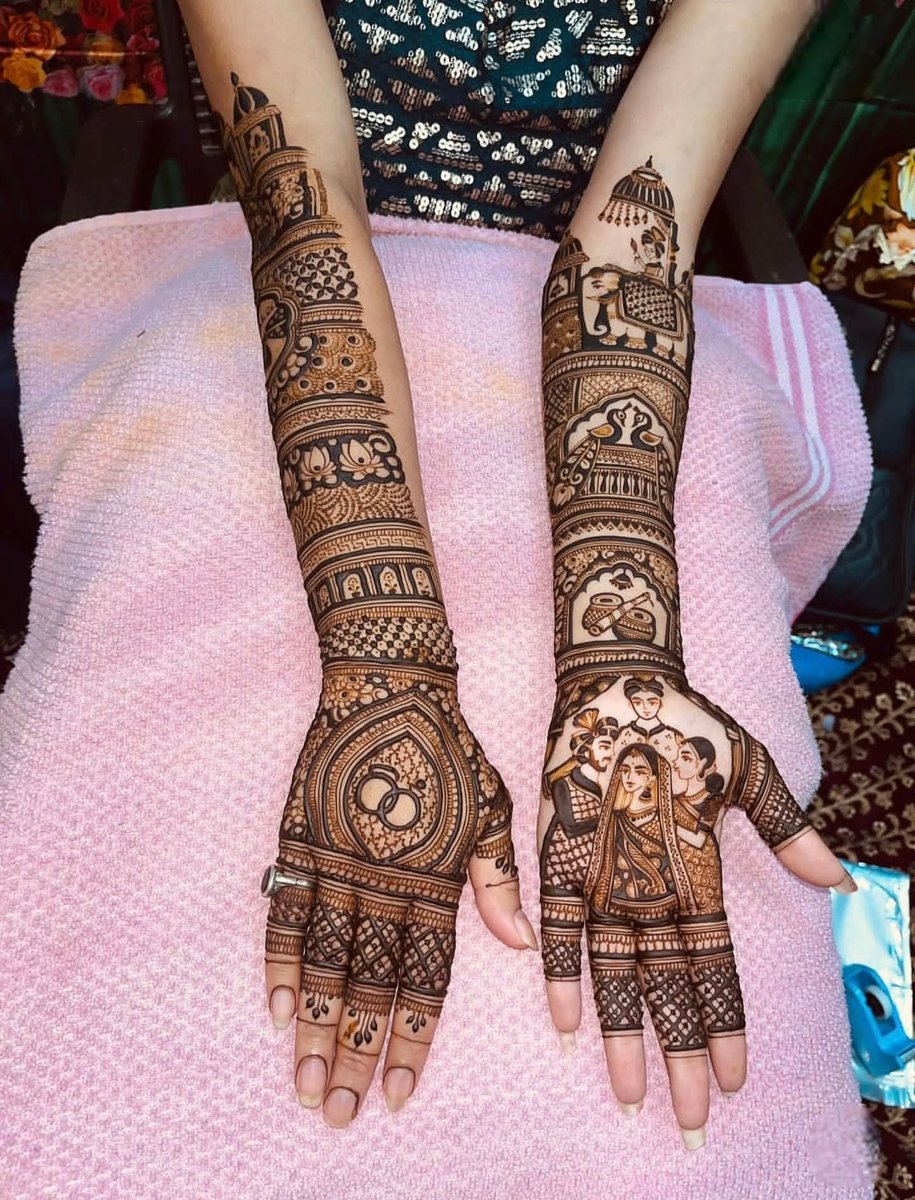 RajMehandiArt99's tweet image. ✍️Welcome to Raj Mehandi Artist, Inquiry for more bridal Mehandi Designs... !! ❤️🙏🙏
.
.
For Inquiries Contact : +91 9910288239 !! ❤️🙏🙏
.
.
#advance #booking #start #bridalmehendi #mehendi !! ❤️🙏🙏
