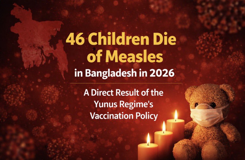 bdwatch2024's tweet image. A dangerous #measles outbreak in #Bangladesh this year has claimed the lives of at least 46 children, with experts linking the tragedy to gaps in #vaccination coverage, under the #Yunus-led Interim Govt.

Health officials report that measles and related complications have spread