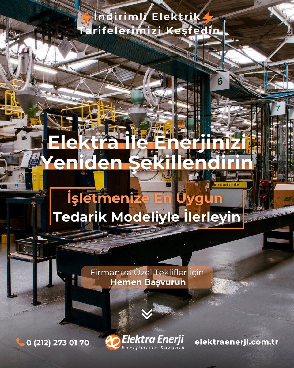Elektra Enerji ile işletmenizin enerji maliyetlerini kontrol altına alın! 

elektraenerji.com.tr

#elektraenerji #elektriktedarikşirketi #indirimlielektrik