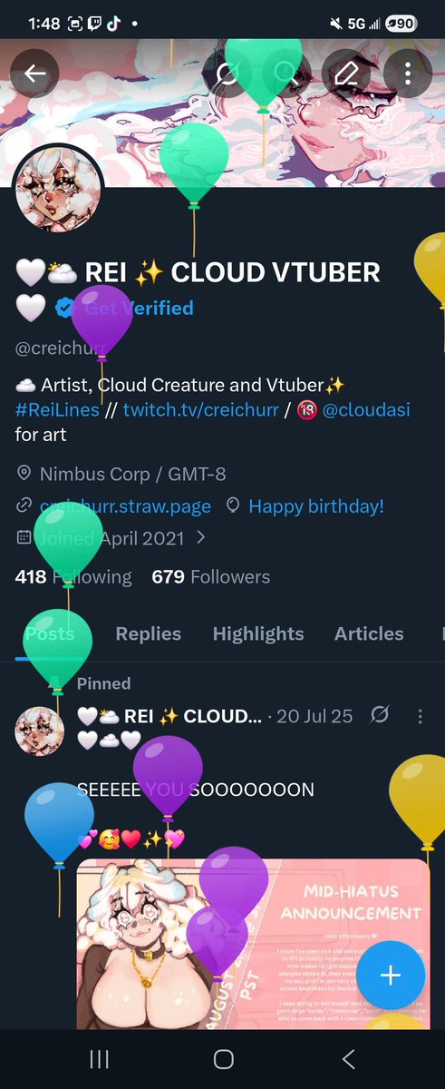 🤍🌥️ REI ✨ CLOUD VTUBER 🤍 tweet media