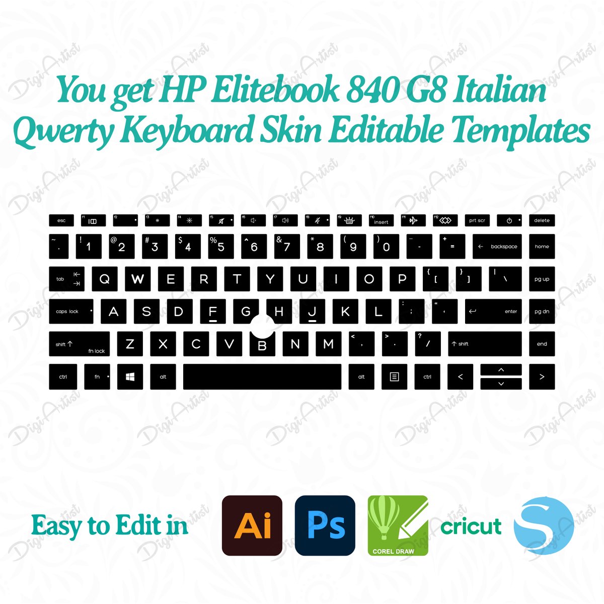DigiArtistStore's tweet photo. HP Elitebook 840 G8 Italian Qwerty Keyboard Skin Template by DigiArtist Store. LINK IN BIO
#digiartiststore #HPElitebook840G8 #HPElitebook #HPElitebook840 #customlaptopskin  #HPLaptop #keyboardskin #editabletemplate #etsy #etsysuccess #skintemplate #etsyshop https://t.co/yTKjOPKlhB