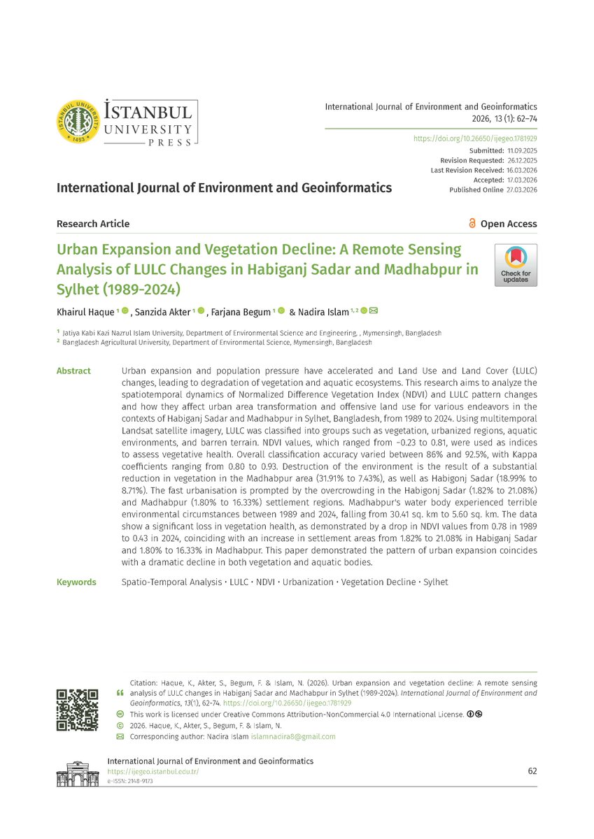 Environment Geoinformatics tweet media