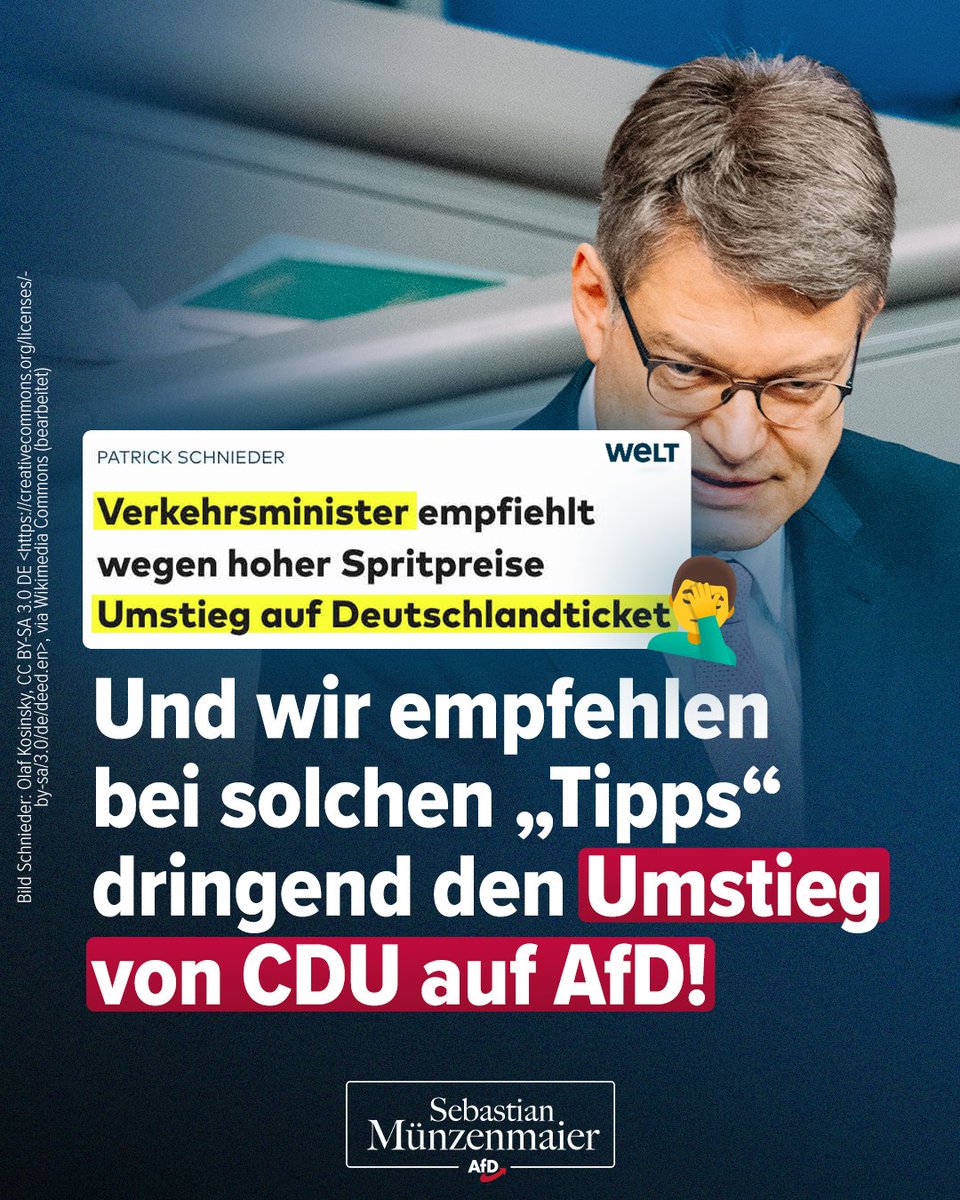 Sebastian Münzenmaier, MdB tweet media