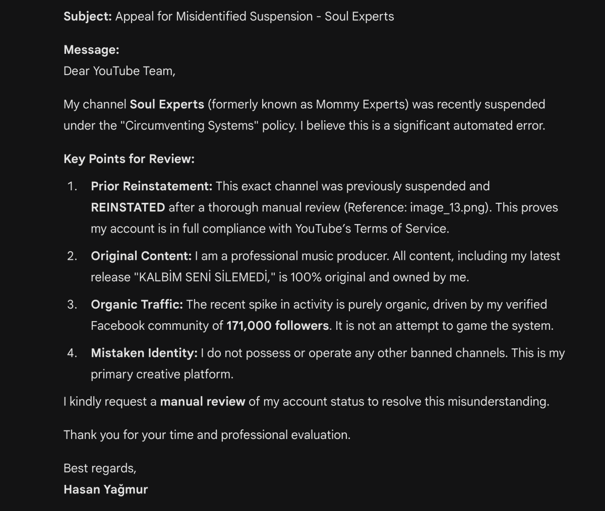 MommyExperts's tweet photo. @TeamYouTube @TeamYouTube My channel was successfully reinstated by your team yesterday (March 29), but it was suspended again in less than 24 hours for 'Circumventing Systems.' This is a major technical error. Please review the attached evidence and restore it again https://t.co/2AIDVS8S5I