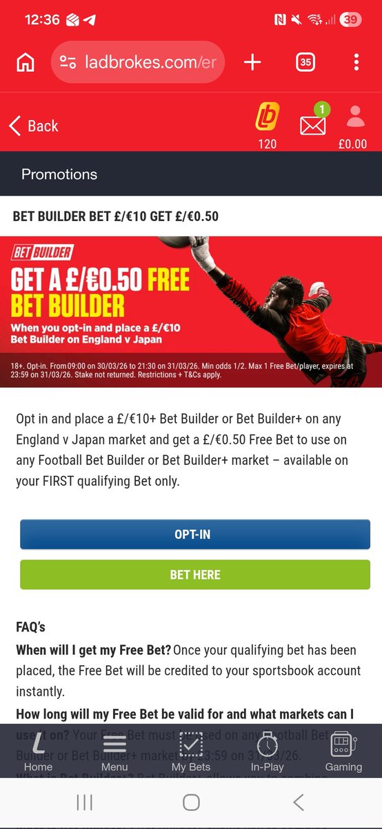 CooperAsh4's tweet photo. Nice one.  Cheers @LadbrokesCare https://t.co/CaaJ1Ew8Rs