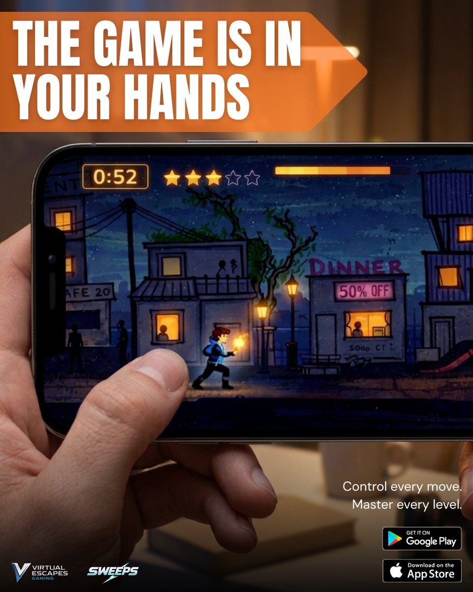 official_sweeps's tweet image. Right in your hands… the game comes alive 🌙

Midnight Arcade ⚡
Fast. Real-time. Skill-based.

🎯 Every move matters
⚡ Every second counts

🎮 Coming July 25, 2026

#MidnightArcade  #Sweeps  #SkillBasedGaming  #MobileGaming #GameLaunch