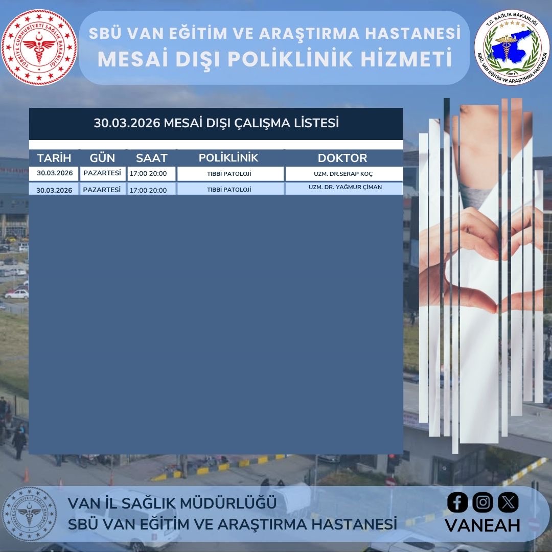S.B.Ü. Van Eğitim ve Araştırma Hastanesi tweet media