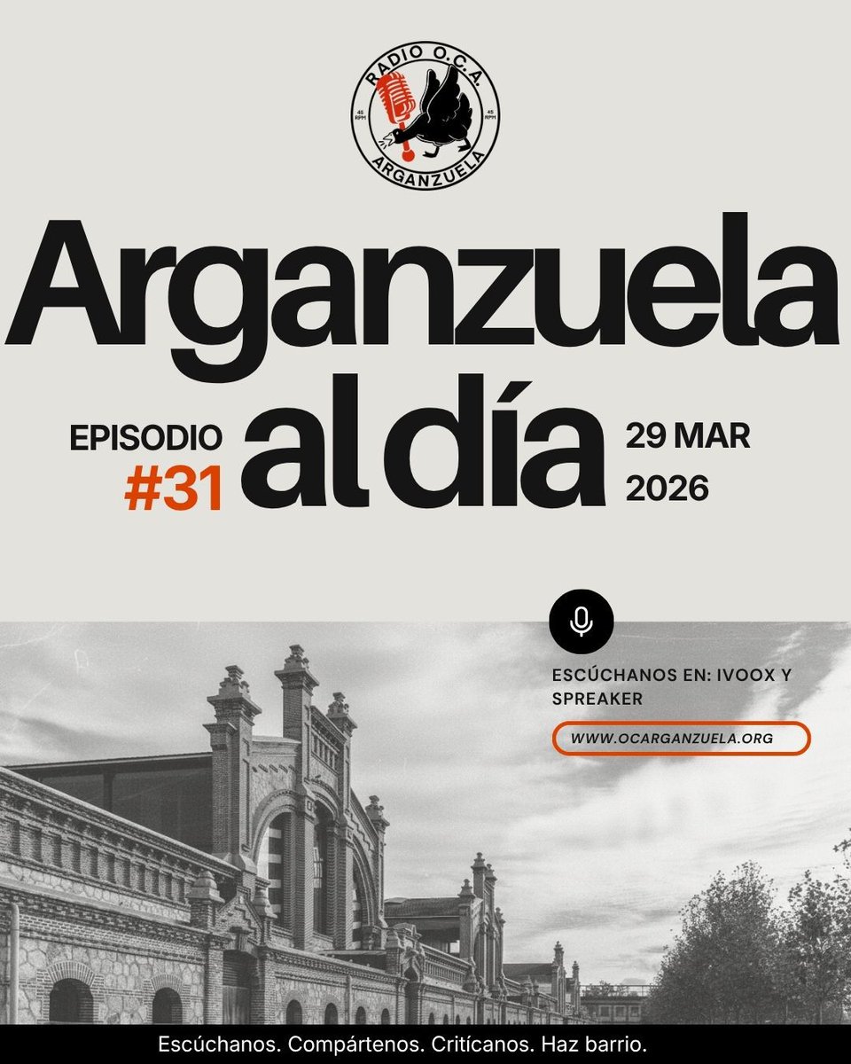 Radio_Oca's tweet photo. 📻🪿📻🪿📻🪿📻🪿📻🪿
Vuelve Arganzuela al día, el noticiario del distrito*

Una semana más, aquí está Radio OCA con su informativo semanal.

¡Escucha y difunde!

https://t.co/yDNdiU6Z8W

https://t.co/muiKK249T4

https://t.co/Gy7Z7DXI6o https://t.co/JMaSySA8ok