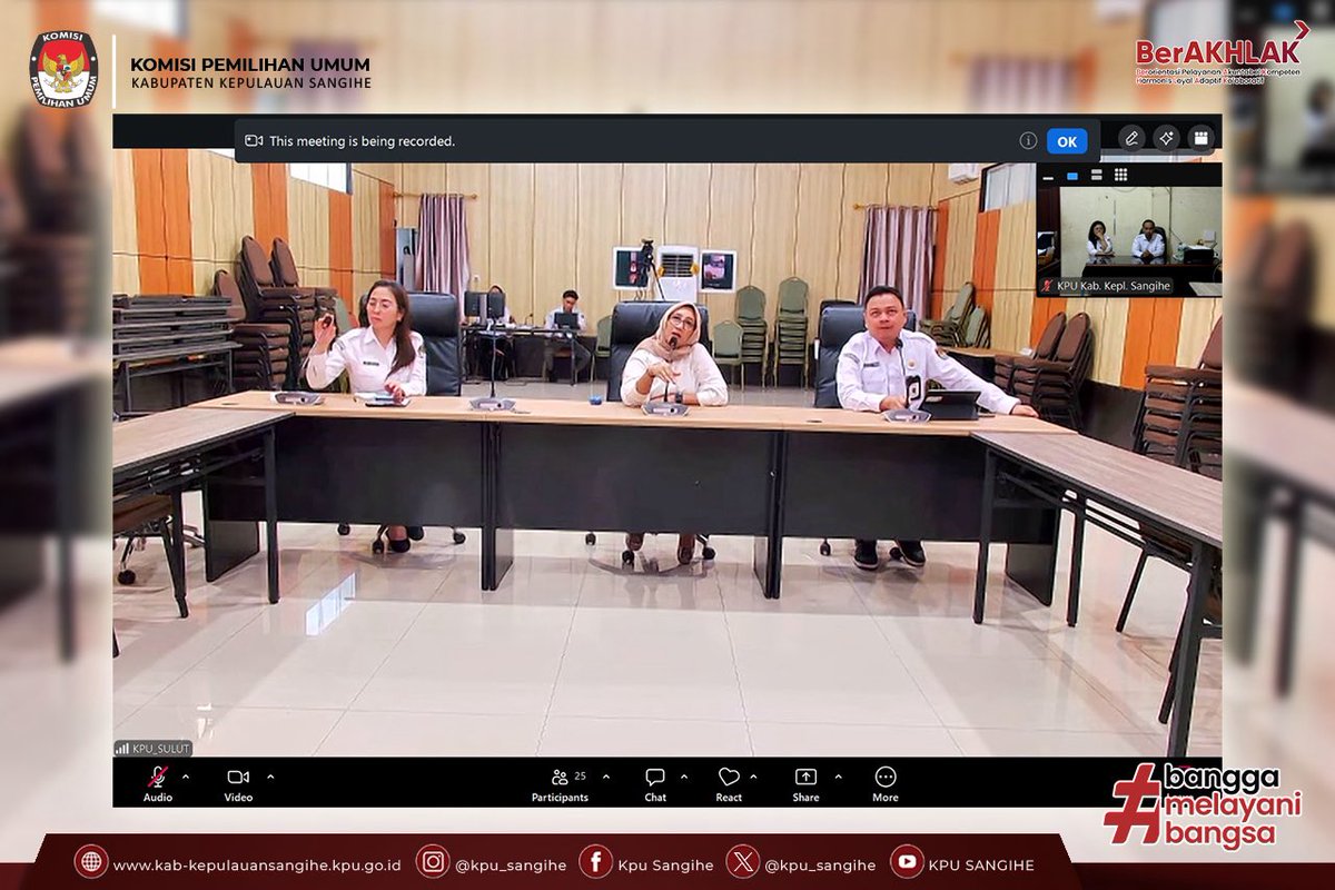 kpu_sangihe's tweet photo. #TemanPemilih, KPU Sangihe mengikuti Rapat Persiapan Pleno Pemutakhiran Data Pemilih Berkelanjutan (PDPB) yang diselenggarakan oleh KPU Provinsi Sulawesi Utara secara daring pada Senin (30/3/2026).
Selengkapnya...
https://t.co/9VSgiJacyM
#KPUMelayani #KPUSangihe #PDPB2026 https://t.co/S4kCpQXnZk