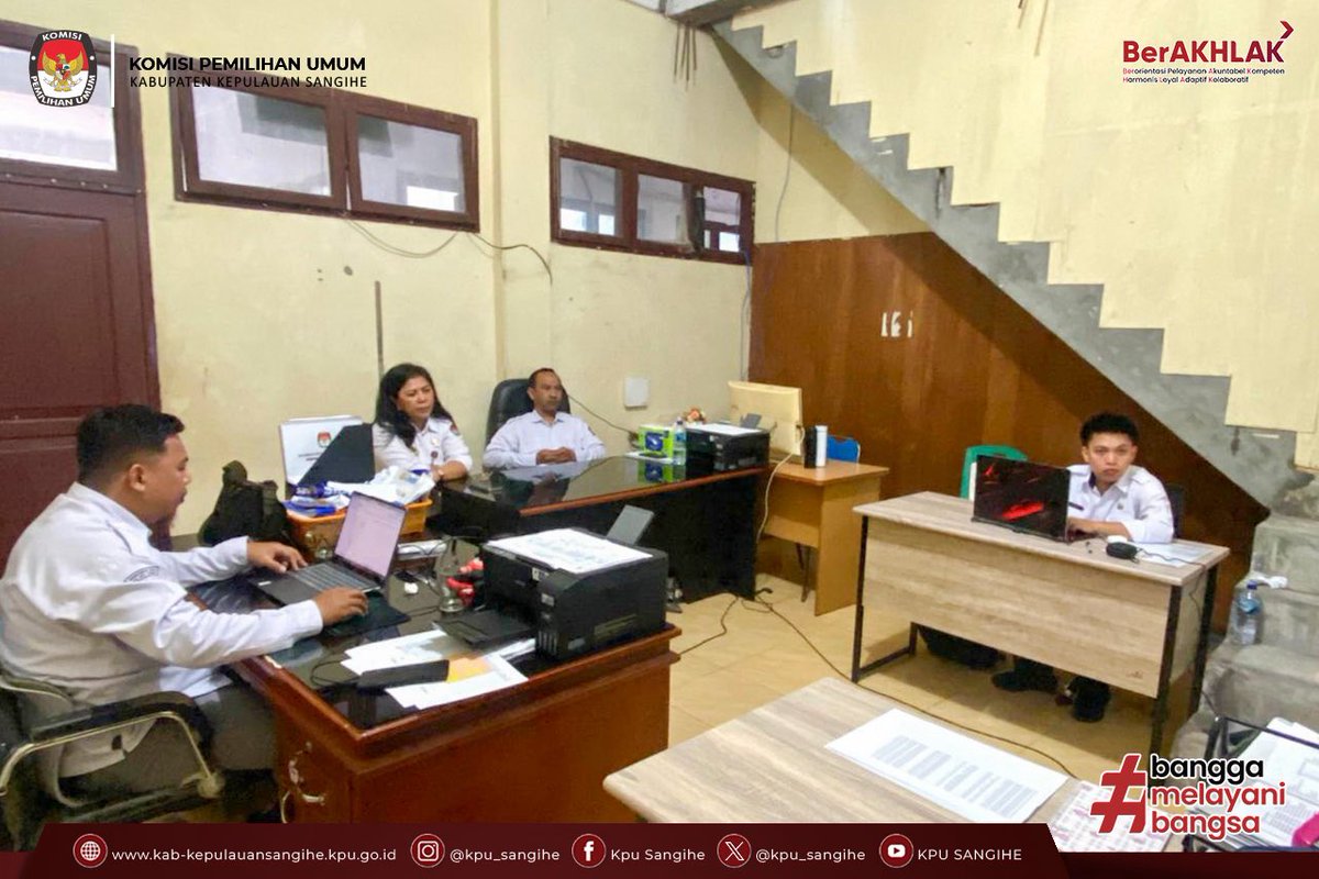 kpu_sangihe's tweet photo. #TemanPemilih, KPU Sangihe mengikuti Rapat Persiapan Pleno Pemutakhiran Data Pemilih Berkelanjutan (PDPB) yang diselenggarakan oleh KPU Provinsi Sulawesi Utara secara daring pada Senin (30/3/2026).
Selengkapnya...
https://t.co/9VSgiJacyM
#KPUMelayani #KPUSangihe #PDPB2026 https://t.co/S4kCpQXnZk