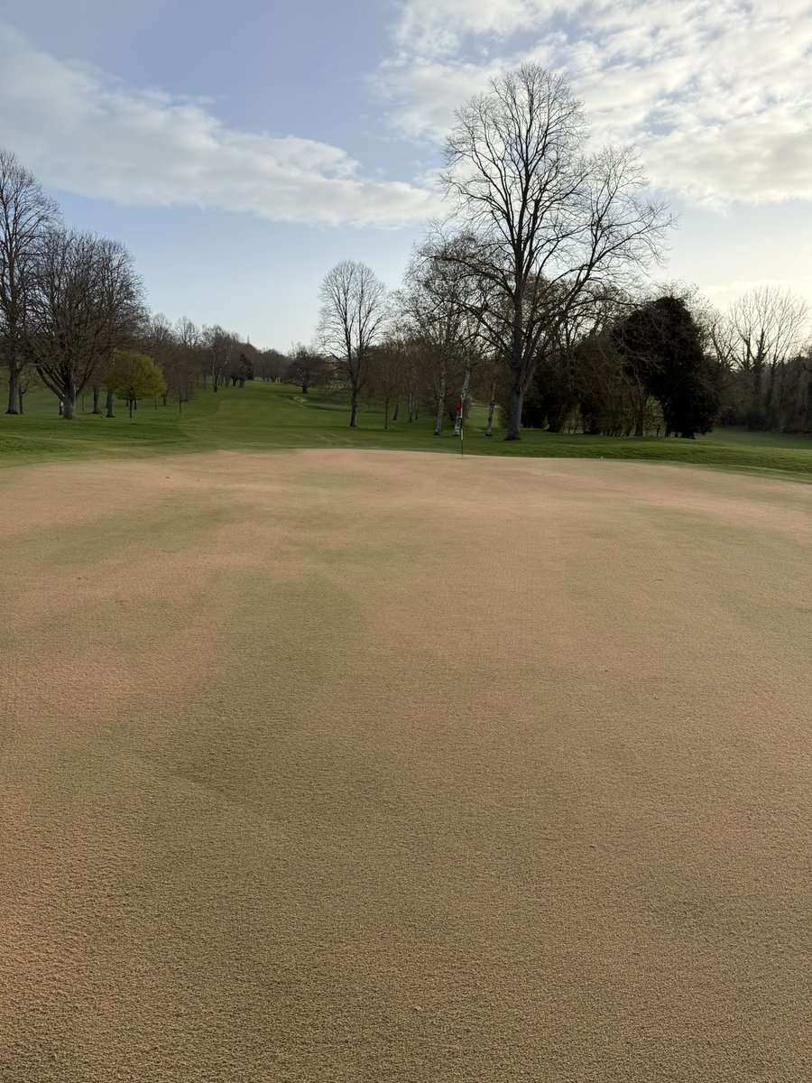 LGCGreenkeepers's tweet photo. Greens renovations have started this morning, punching holes before we overseed, roll, top dress and brush in. Just hope for some sunshine now. https://t.co/38IpxVf7gw