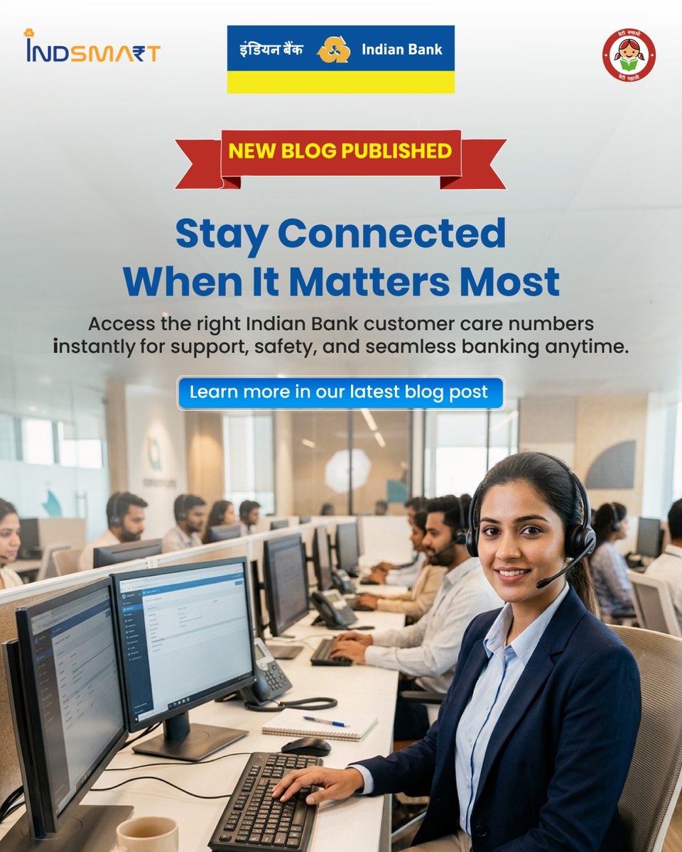 MyIndianBank's tweet image. Stay connected when it matters most. Get instant access to the right Indian Bank customer care numbers for quick support, safety, and seamless banking. Don’t search—find everything in one place.
Read now: bit.ly/4m75uYA

#IndianBank #Blog #CustomerCare