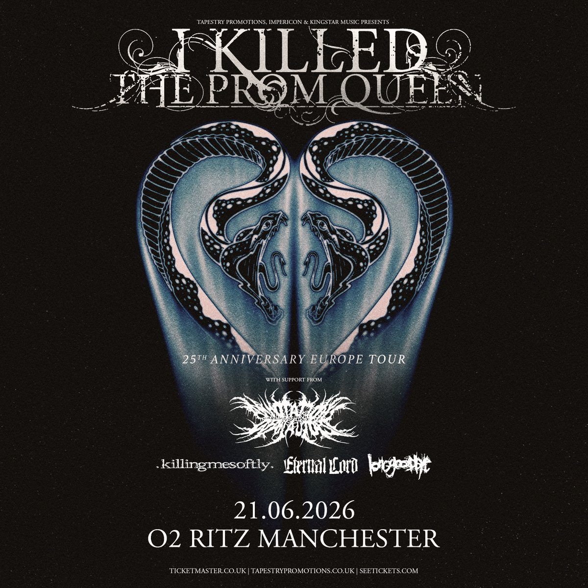 O2RitzManc's tweet image. ON SALE: Australian Metalcore band @iktpqofficial celebrate 25 years at #O2RitzManchester on Sun 21 Jun w/ Annotations of an Autopsy, Killing Me Softly. Eternal Lord &amp;amp; Long Goodbye

Get tickets: amg-venues.com/l7QG50YAvNu