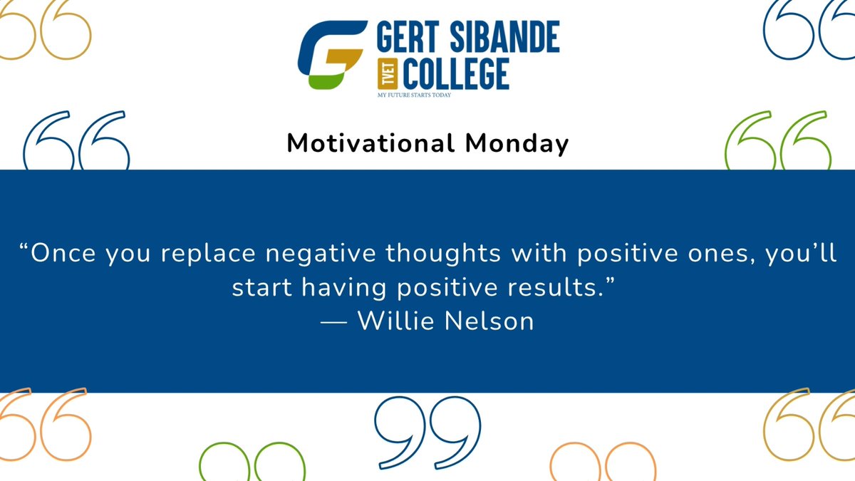 "Once you replace negative thoughts with positive ones, you’ll start having positive results.” — Willie Nelson

#MyFutureStartsToday