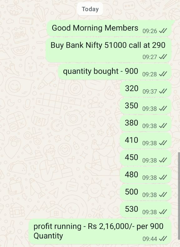 Freaky_Investor's tweet photo. Gave this 2 trade to paid consultancy clients 
1) BNF 51000 Call ---) 290 to 530, Quantity - 900 
Profit Booked - Rs 2,16,000/- 
2) BNF 50800 Put ----) 150 to 350
Profit Booked - Rs 1,80,000/- per 900 Quantity 

No one can do better than me in such markets !!!
@Vishvesh03 @JayThakkar22  @marketlensAG @_anujsinghal @virendraonNifty @NitinNifty 
#nse #bse #niftybank #nifty50 #sensex