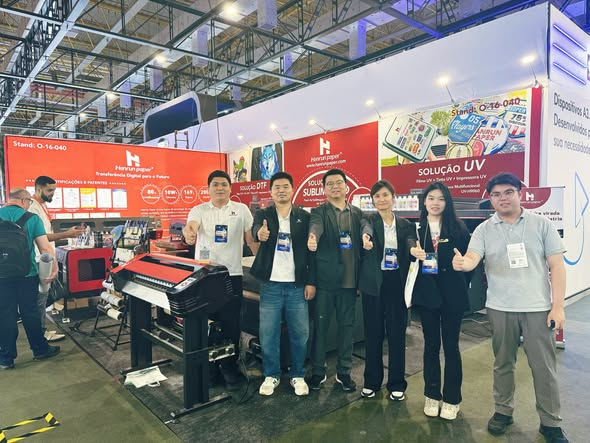 HanrunPaper's tweet photo. Hanrun Paper had an amazing time in São Paulo, showcasing our DTF, UV, and sublimation solutions, connecting with industry professionals across Latin America.

Next stop: Spain 🇪🇸
See you at FESPA Global Print 2026, May 19–22 (Booth 3-D162).
#HanrunPaper #FESPA2026 #DTFPrinting https://t.co/5eDIyhMuBs