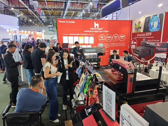 HanrunPaper's tweet photo. Hanrun Paper had an amazing time in São Paulo, showcasing our DTF, UV, and sublimation solutions, connecting with industry professionals across Latin America.

Next stop: Spain 🇪🇸
See you at FESPA Global Print 2026, May 19–22 (Booth 3-D162).
#HanrunPaper #FESPA2026 #DTFPrinting https://t.co/5eDIyhMuBs