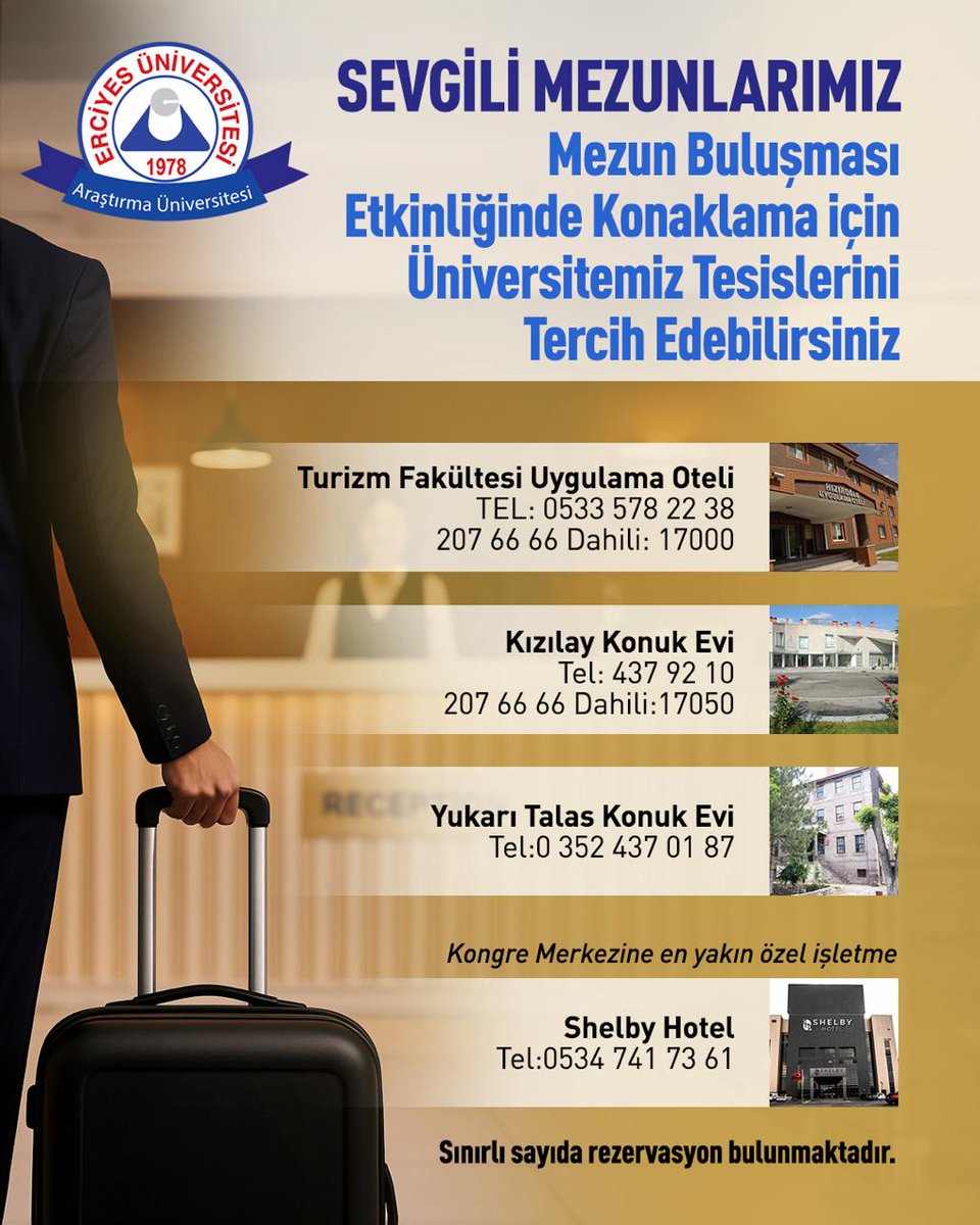 ertumed's tweet photo. bizler için çok değerli.

Katılımınızı bildirebilmeniz için hazırladığımız formu, doldurmanızı rica ederiz.

https://t.co/LtNiaJyqjz

Sizleri Erciyes’in sıcacık ruhunu yeniden hissetmeye davet ediyor, büyük buluşmamızda görüşmeyi diliyoruz. https://t.co/onCtizJ9js