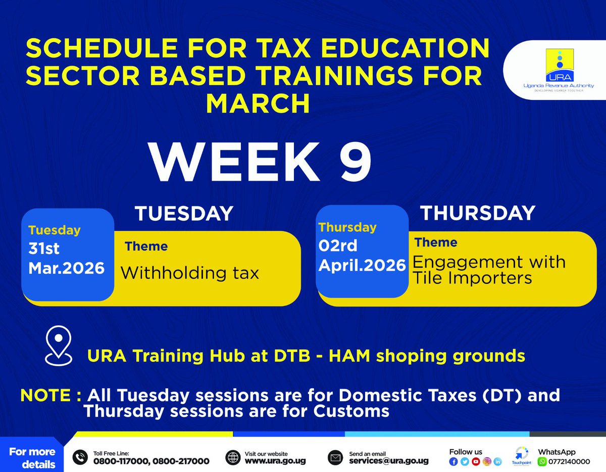 Uganda Revenue Authority tweet media
