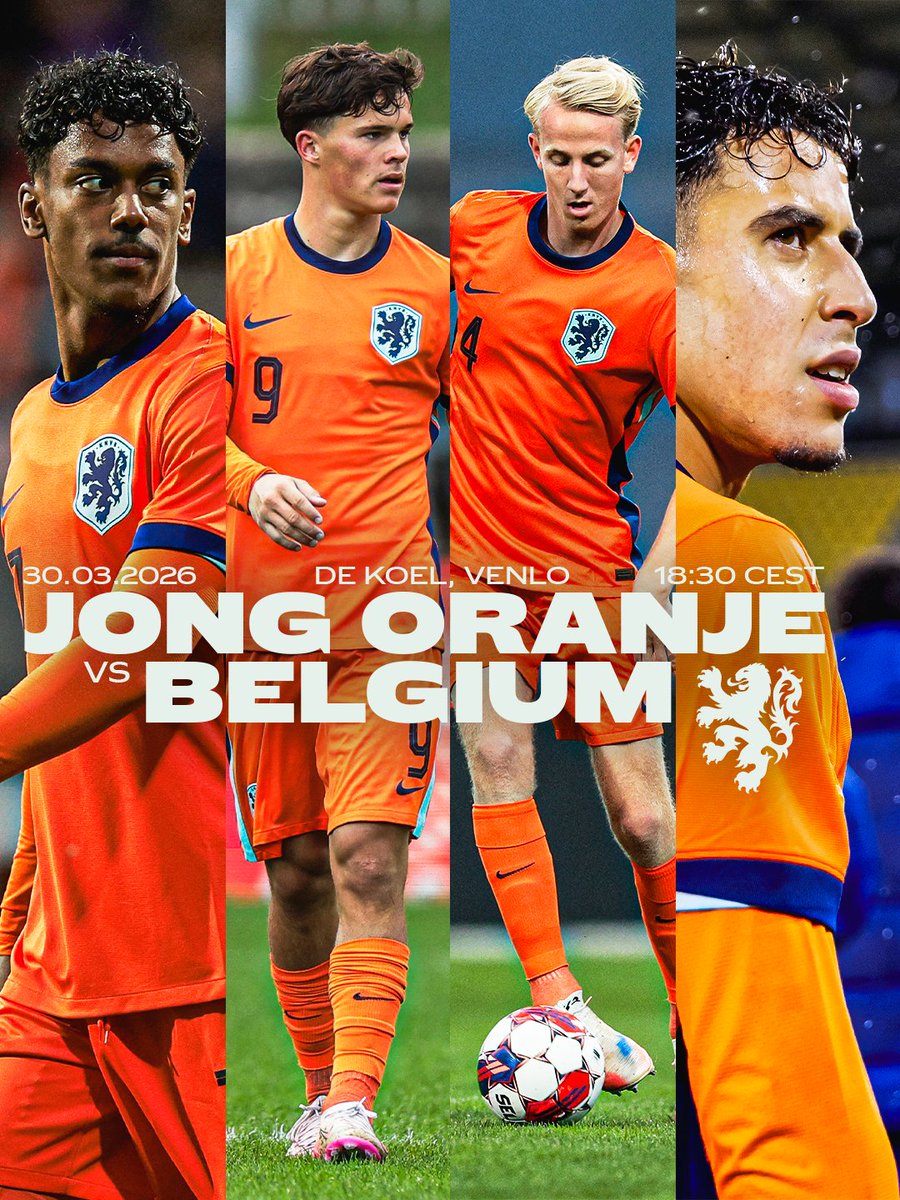 OnsOranje's tweet photo. Friendly matchday for #JongOranje! ๐ณ๐ฑ๐ง๐ช
๐บ๐ณ๐ฑ @ESPNnl
#TheNextUp https://t.co/Wq397Udjpw