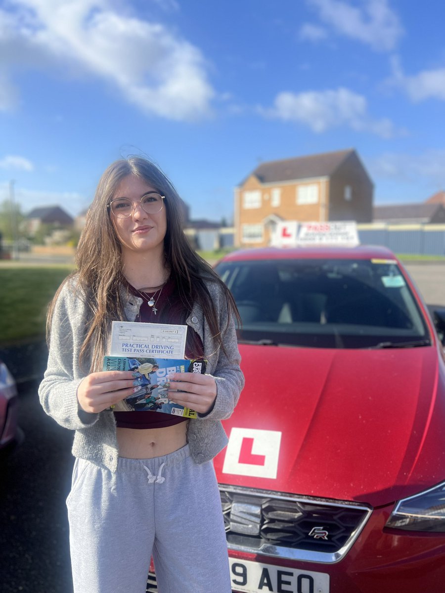 PassOutDriving's tweet photo. Congratulations to today’s Superstar Tabitha Powell passing the Practical Test Early this morning in Kings Lynn !!  Great Drive will miss the Banter !!!  Not only this but also my 500th Career Pass so a good day for both of us !!! https://t.co/7rFbCG0IEG