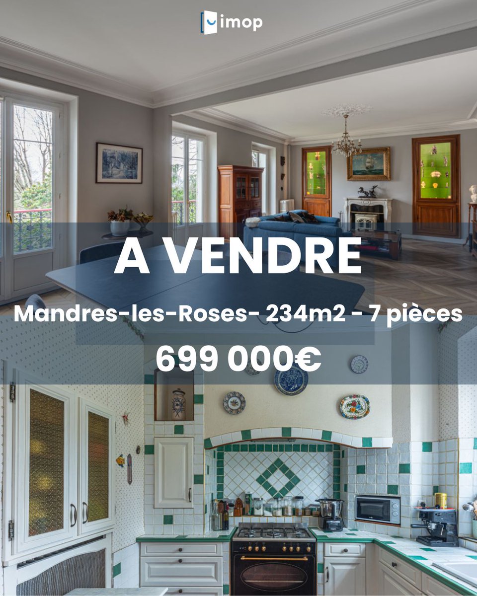 FrImop's tweet photo. ✨ Propriété de caractère à Mandres-les-Roses 🌳
IMOP Prestige vous présente cette superbe demeure de 1850, nichée au cœur d’un parc arboré de 2 230 m², offrant un cadre de vie rare et préservé. 🏡
📩 Contactez-nous pour organiser une visite ! https://t.co/spetuUJ4PJ