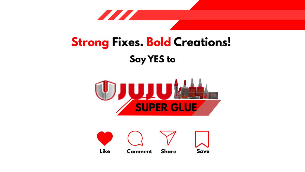 jujuchemea's tweet photo. Every glue has its perfect match 🤝
From quick fixes to precision repairs — there’s a JUJU for everyone.
Swipe to find your best fit.
#JUJUSuperGlue #StrongBonds https://t.co/27DzmD6Qul