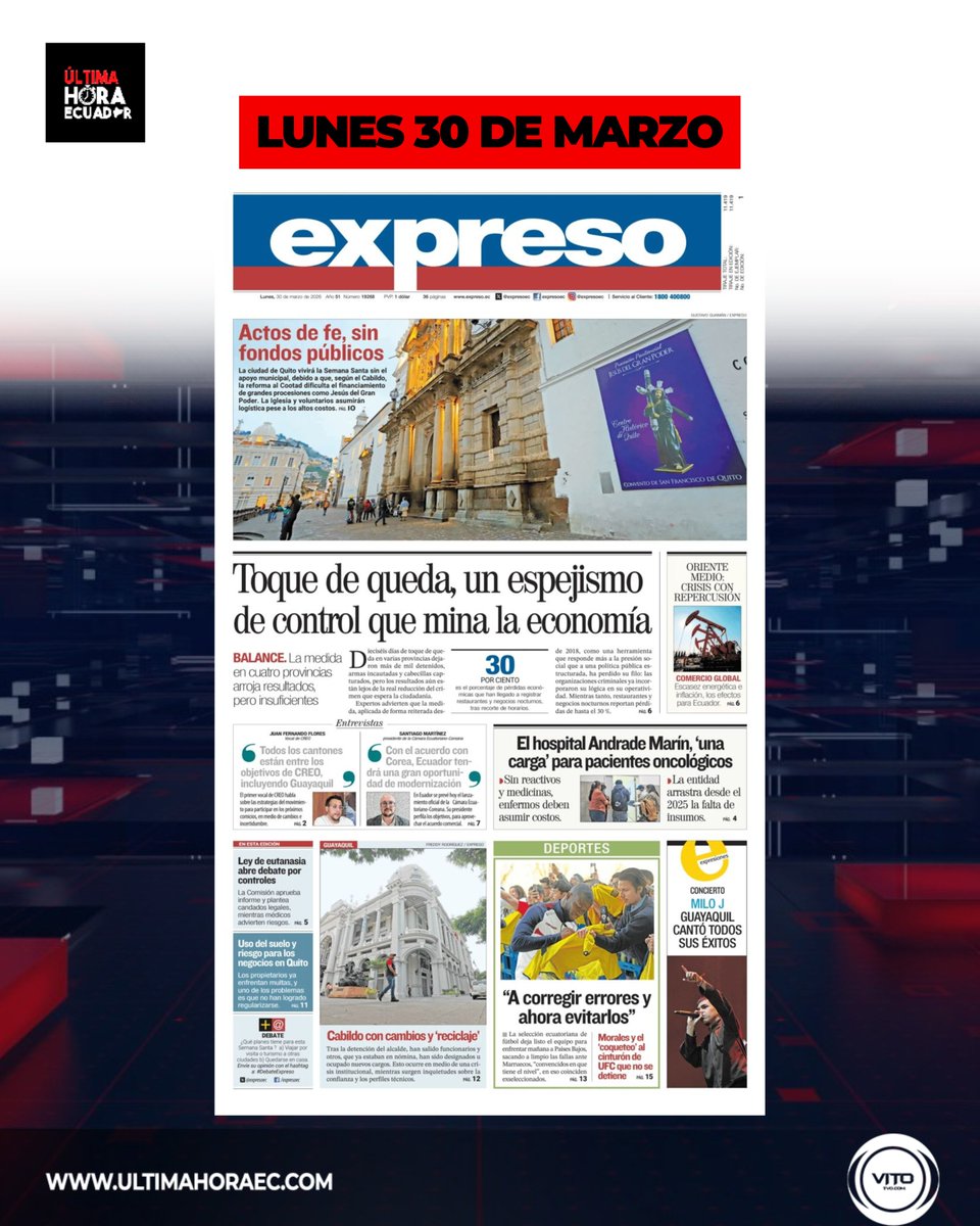 ÚLTIMA HORA ECUADOR tweet media