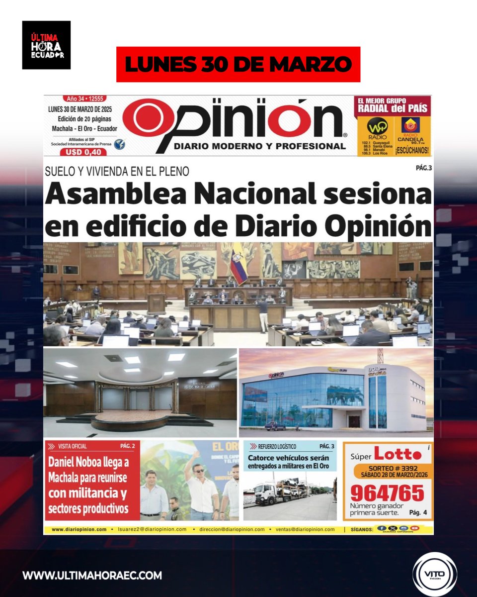 ÚLTIMA HORA ECUADOR tweet media