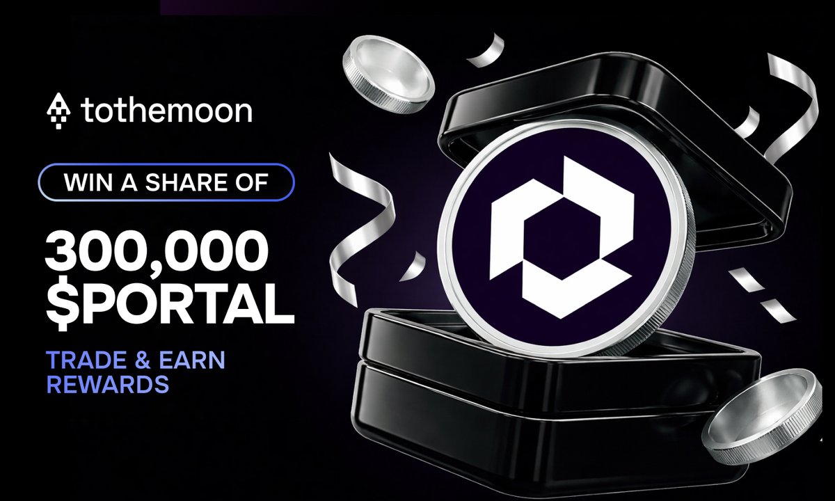 2themoon_global's tweet photo. 🎁 Exclusive $PORTAL Airdrop: 300,000 $PORTAL to be shared

👉 Join here:  https://t.co/3zIQazUlmI 
👀 Follow: @2themoon_global 
❤️ RT + LIKE

Complete the campaign steps and get your share of the $PORTAL @Portalcoin  airdrop on #Tothemoon. https://t.co/W58CzhWmzw
