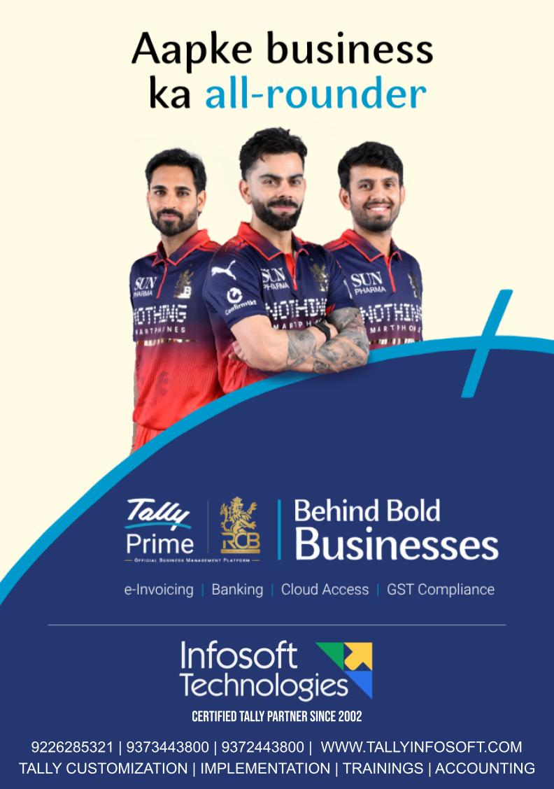 paragmutha's tweet photo. 🏏 RCB jaisa all-round game, ab aapke business mein bhi!

💼 Accounting + GST + Banking + Automation = Winning combo
🚀 Tally Prime + Infosoft = Smart growth, zero stress
📞 FREE demo ke liye DM ya call: 9373443800

#RCB #IPL2026 #TallyPrime #BusinessGrowth https://t.co/j5r7CNtRJ9