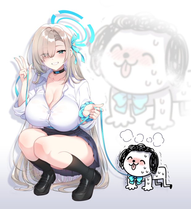 アスナ「やっほー先生🩵先生とおさんぽに行った時の写真おくるね～♪」

"アスナ…"
"ここはグループモモトークだよ"

#ブルアカ #BlueArchive 